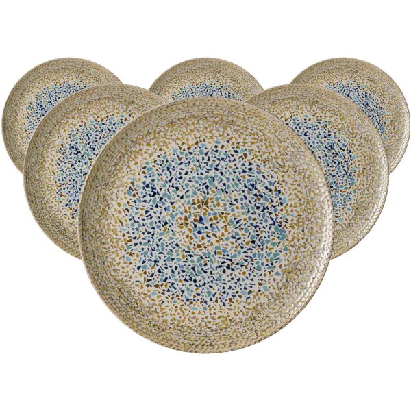 Ritzenhoff & Breker Rimini Platzteller ø 32 cm Mosaik Sand 6er Set