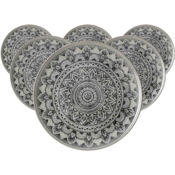 Ritzenhoff & Breker Rimini Platzteller ø 32 cm Mandala Stone 6er Set