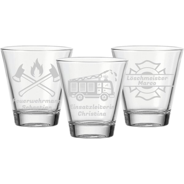 Trinkglas CIAO 215 ml Firefighter Edition 3er Set