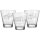 Trinkglas CIAO 215 ml Blaulicht-Motive 3er Set