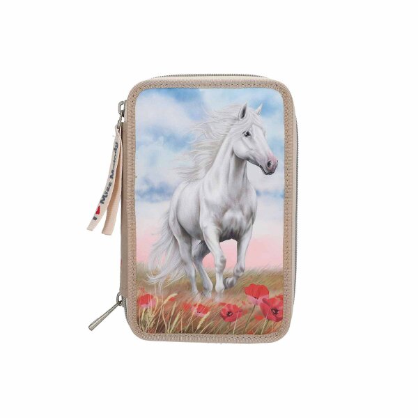 Miss Melody 3-Fach Federtasche POPPY SAND inkl. Stifte