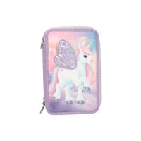 Ylvi 3-Fach Federtasche mit appliziertem Flügel...