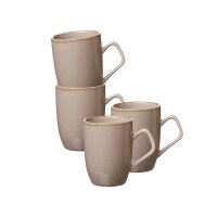 Ritzenhoff & Breker Casa Henkelbecher 380 ml 4er Set - grau