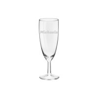 Sektglas ROYALTY 100 ml geeicht Name horizontal 1 Stück