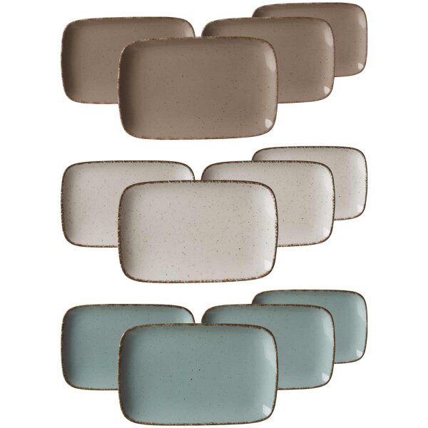 Ritzenhoff & Breker Casa Platte 24 x 15,5 cm 4er Set - Variante