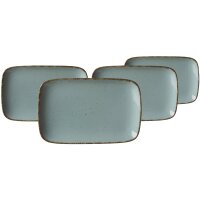 Ritzenhoff & Breker Casa Platte 24 x 15,5 cm 4er Set - blau