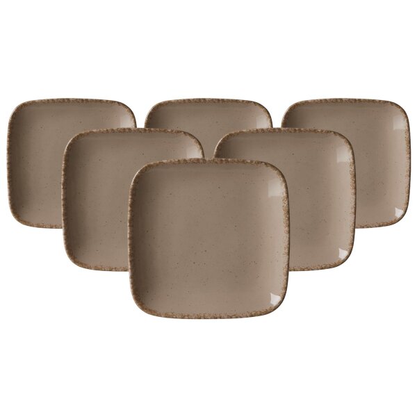 Ritzenhoff & Breker Casa Beilagenteller ø 14,5 cm 6er Set - grau