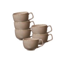 Ritzenhoff & Breker Casa Kaffeetasse 200 ml 6er Set - grau