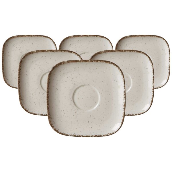 Ritzenhoff & Breker Casa Kaffeeuntertasse ø 13,5 cm 6er Set - beige