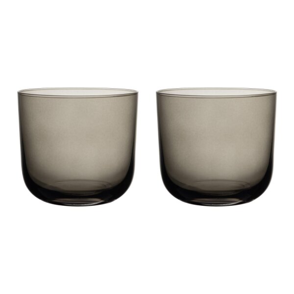 like. by Villeroy & Boch Like Glass Wasserglas 280 ml 2er Set - Smoke