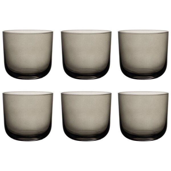like. by Villeroy & Boch Like Glass Wasserglas 280 ml 6er Set - Smoke