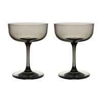 like. by Villeroy & Boch Like Glass Sektschale / Dessertschale 100 ml 2er Set - Smoke