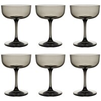like. by Villeroy & Boch Like Glass Sektschale / Dessertschale 100 ml 6er Set - Smoke