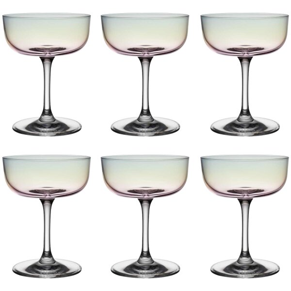 like. by Villeroy & Boch Like Glass Sektschale / Dessertschale 100 ml 6er Set - Pearl