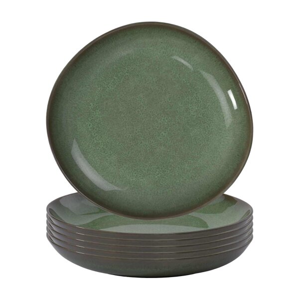 like. by Villeroy & Boch Lave Schale flach ø 27 cm 6er Set - Vert