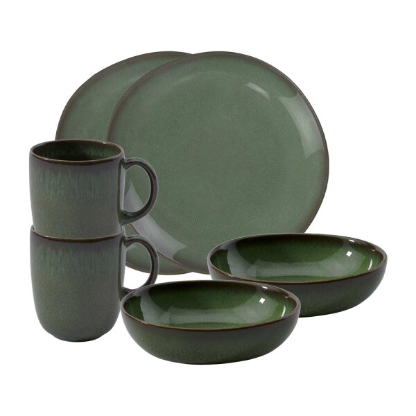like. by Villeroy & Boch Lave Frühstücks-Set 6-teilig - Vert