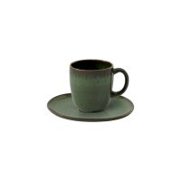 like. by Villeroy & Boch Lave Kaffeetasse mit Untertasse 190 ml - Vert