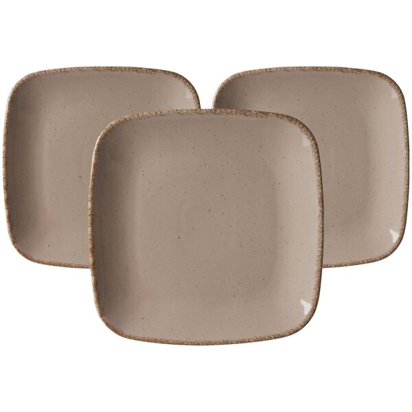 Ritzenhoff & Breker Casa Speiseteller ø 27 cm 3er Set - grau