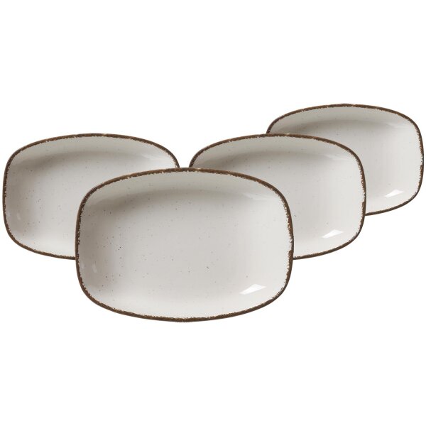 Ritzenhoff & Breker Casa Suppenteller 23,5 x 16 cm 4er Set - beige