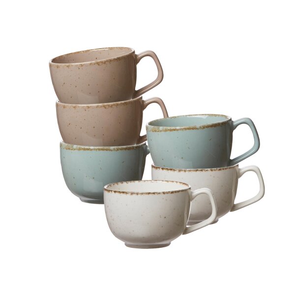 Ritzenhoff & Breker Casa Kaffeetasse 200 ml 6er Set gemischt