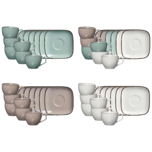 Ritzenhoff & Breker Casa Espressotasse mit Untertasse 6er Set - Variante