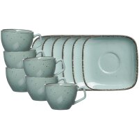 Ritzenhoff & Breker Casa Espressotasse mit Untertasse 6er Set - blau