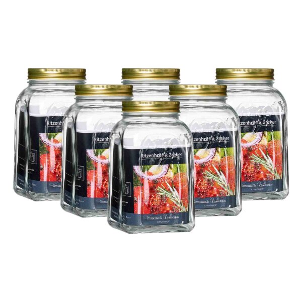 Ritzenhoff & Breker Homemade Einmachglas 1,5 l 6er Set