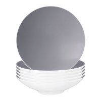 Seltmann Weiden Life Fashion Pasta-/Suppenteller ø 23 cm 6er Set - Elegant Grey
