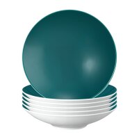 Seltmann Weiden Life Fashion Pasta-/Suppenteller ø 23 cm 6er Set - Trendy Petrol