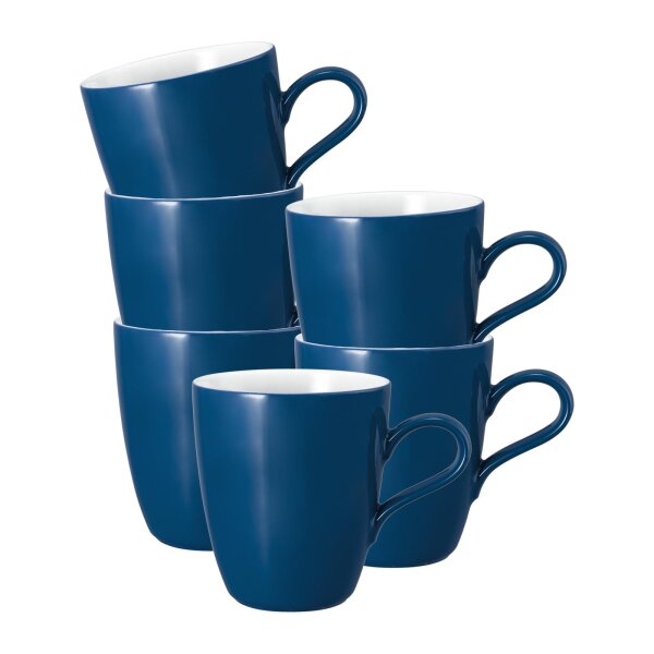 Seltmann Weiden Life Fashion Henkelbecher 400 ml 6er Set - Classic Blue