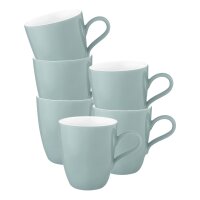 Seltmann Weiden Life Fashion Henkelbecher 400 ml 6er Set - Green Chic