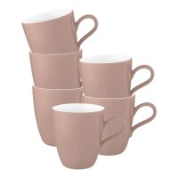 Seltmann Weiden Life Fashion Henkelbecher 400 ml 6er Set - Posh Rose