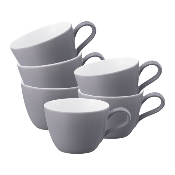 Seltmann Weiden Life Fashion Kaffeetasse 240 ml 6er Set - Elegant Grey