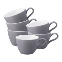 Seltmann Weiden Life Fashion Kaffeetasse 240 ml 6er Set - Elegant Grey