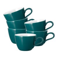 Seltmann Weiden Life Fashion Kaffeetasse 240 ml 6er Set - Trendy Petrol