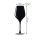 Weinglas schwarz 350 ml - Text horizontal - 2er Set