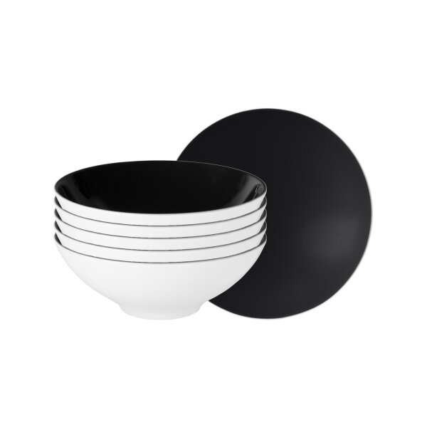 Seltmann Weiden Life Fashion Dessertschale ø 14,6 cm 6er Set - Glamorous Black