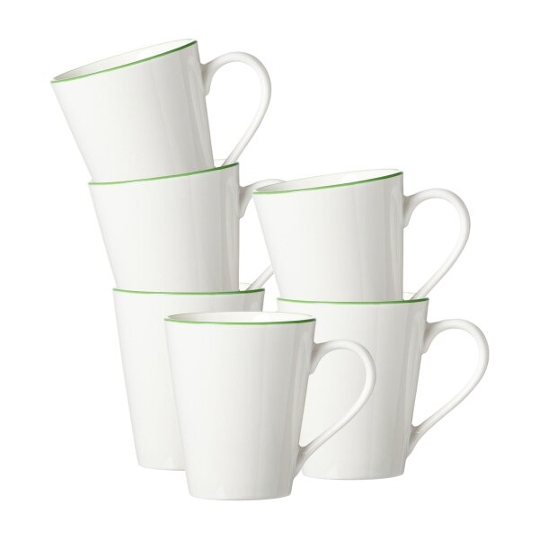 Ritzenhoff & Breker Adela Henkelbecher 300 ml 6er Set - grün