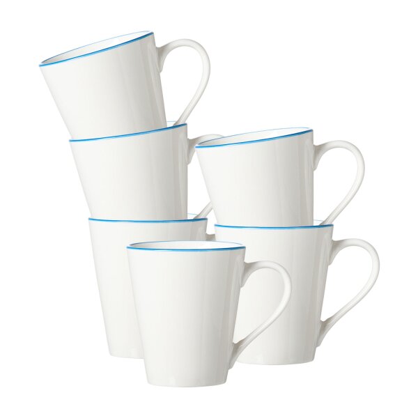 Ritzenhoff & Breker Adela Henkelbecher 300 ml 6er Set - blau