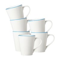 Ritzenhoff & Breker Adela Henkelbecher 300 ml 6er Set - blau