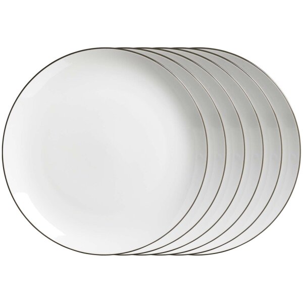 Ritzenhoff & Breker Adela Speiseteller ø 26,5 cm 6er Set - grau