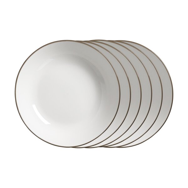 Ritzenhoff & Breker Adela Suppenteller ø 20 cm 6er Set - grau