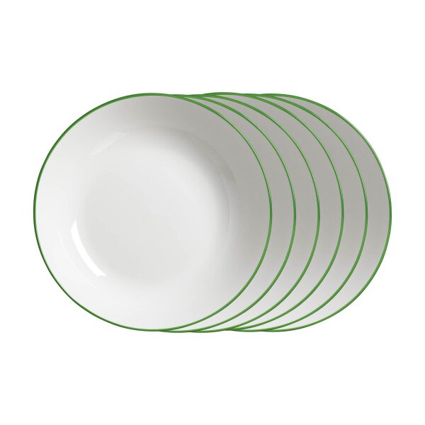 Ritzenhoff & Breker Adela Suppenteller ø 20 cm 6er Set - grün