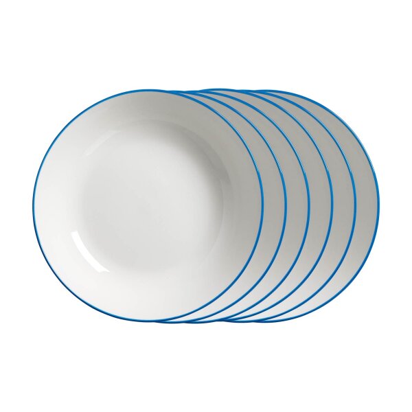 Ritzenhoff & Breker Adela Suppenteller ø 20 cm 6er Set - blau