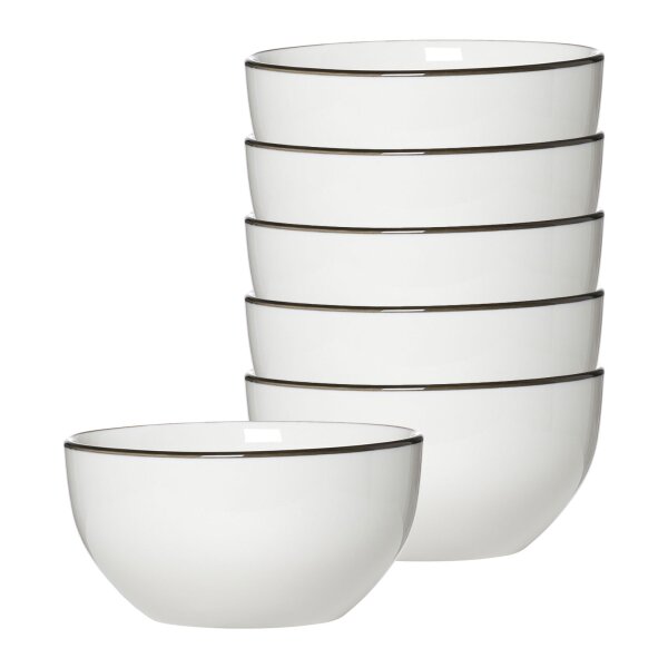 Ritzenhoff & Breker Adela Müslischale ø 14 cm 6er Set - grau