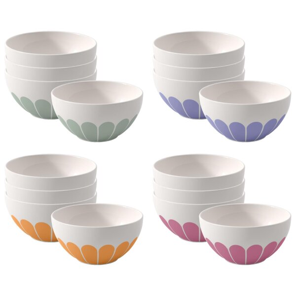 Villeroy & Boch Fleur Couleur Müslischale ø 14,1 cm 4er Set - Variante