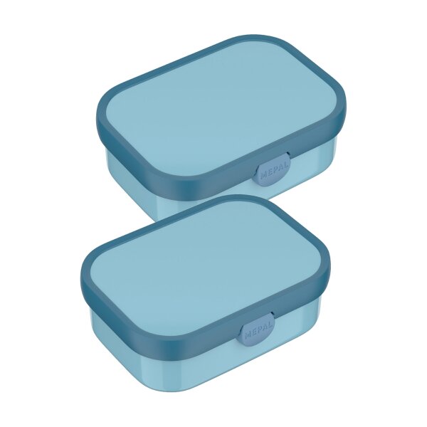 Mepal CAMPUS Brotdose mit Gabel 2er Set - Cool Blue (2025)