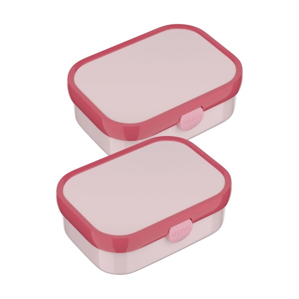 Mepal CAMPUS Brotdose mit Gabel 2er Set - Cool Pink (2025)