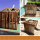 COOTAB Cooler Table MYKONOS 3-in-1 Loungetisch mit Edelstahl-Kühler