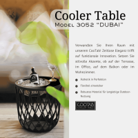 COOTAB Cooler Table DUBAI Beistelltisch mit...